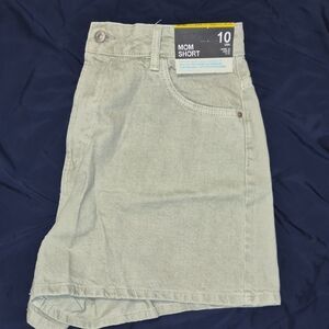 Light Green Casual Shorts